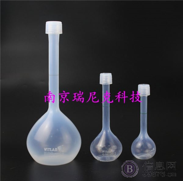 厂家PFA容量瓶进口可溶性聚四氟乙烯容量瓶50ml